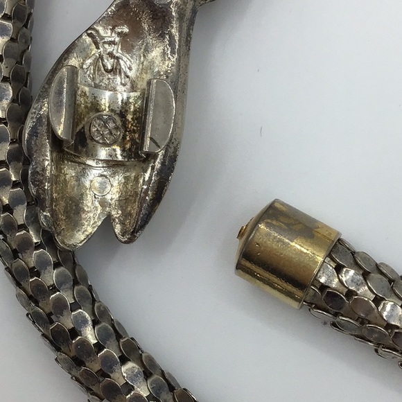 Vintage DL Auld Mesh Necklace with hand clasp plus rare bracelet. - Picture 12 of 12